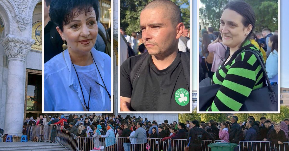 Pelerinaj masiv la Mănăstirea Sfântul Sava din Belgrad pentru Pânza Maicii Domnului
