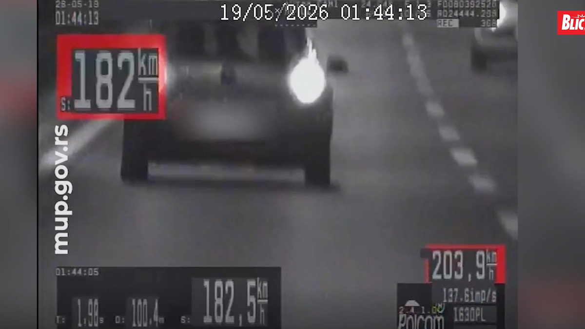 Conducător înnegrudit în Noua Belgrad pentru viteze excesive