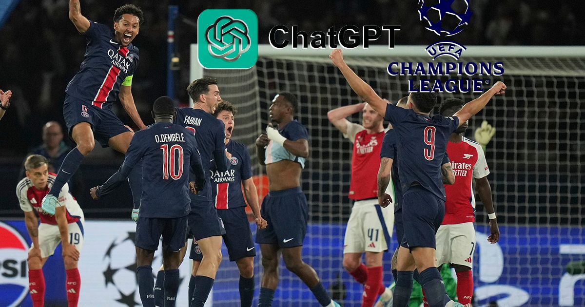 ChatGPT: PSG va învinge Arsenalul cu 2-1