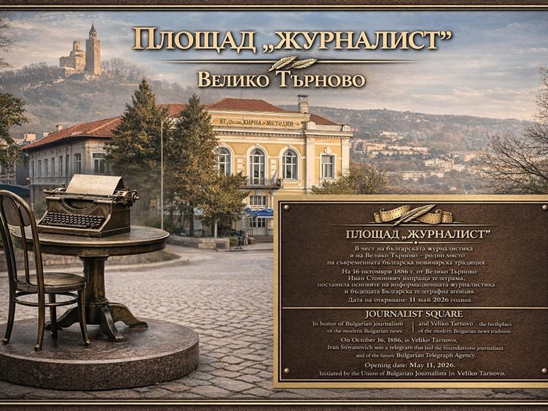 Revivierea unui Eveniment Notabil de 140 de Ani: Deschisă Piața "Jurnalist" în Veliko Tarnovo