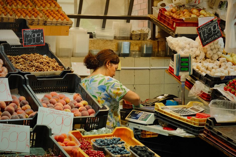 Varna Central Market fresh produce vegetables Bulgaria
