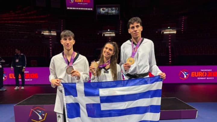 Grecia câștigă trei medalii de bronz la Campionatele Europene de Taekwondo