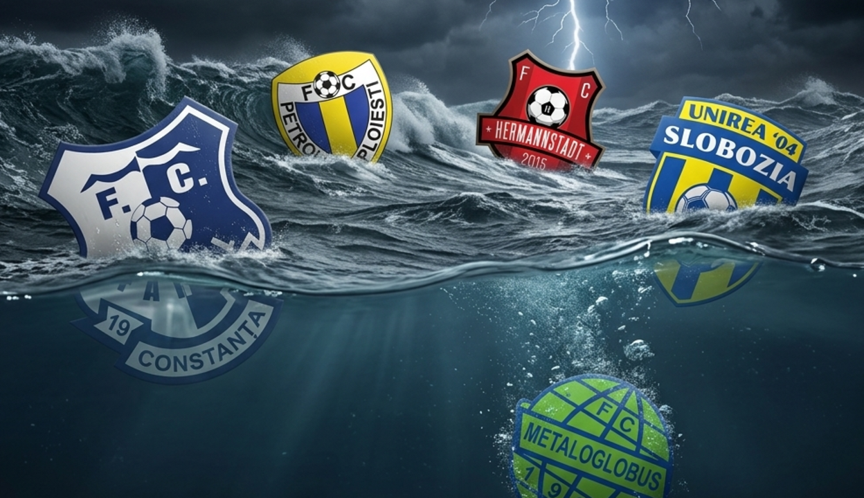 Retrogradarea în Superliga: Confrontările dintre Farul, Petrolul, Hermannstadt și Unirea Slobozia