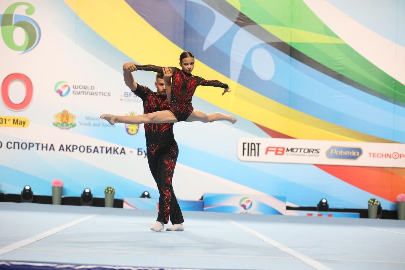 Glorie de bronț pentru Bulgaria la Cupa Mondială de acrobatică sportivă