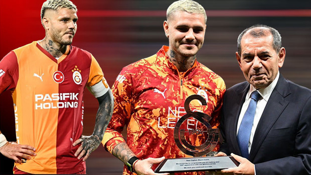 Președintele Galatasaray Dursun Özbek discută cu agentul lui Icardi Pino