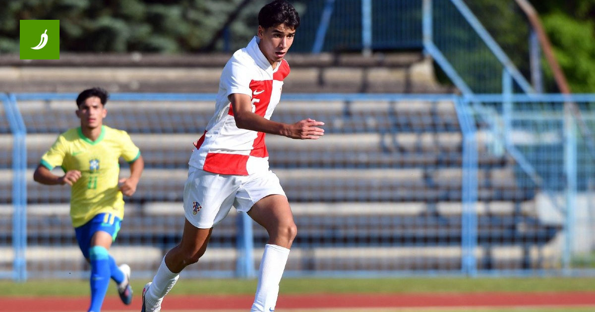 Eduardo da Silva Urmărește Echipa Tineretului Croată care Joacă împotriva Braziliei