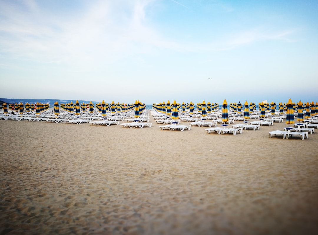 Club Delfin Golden Sands dance floor lights Bulgaria