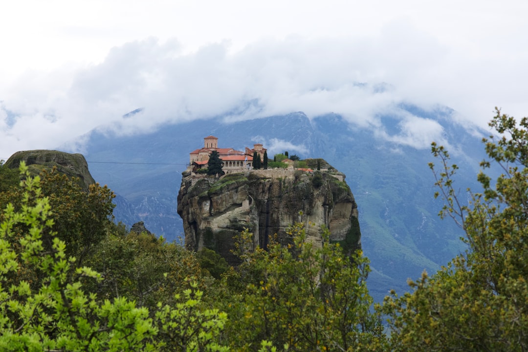Roussanou Monastery Meteora Greece remote pillar intimate view