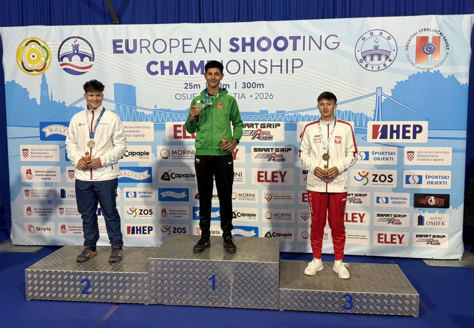 Bulgaria triumfează cu două titluri la Campionatul European de Tiro U-18 din Osijek