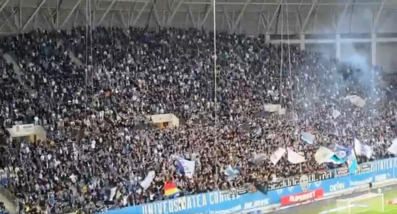 Suporterii Universității Craiova au sărbătorit după eliminarea lui Mendy