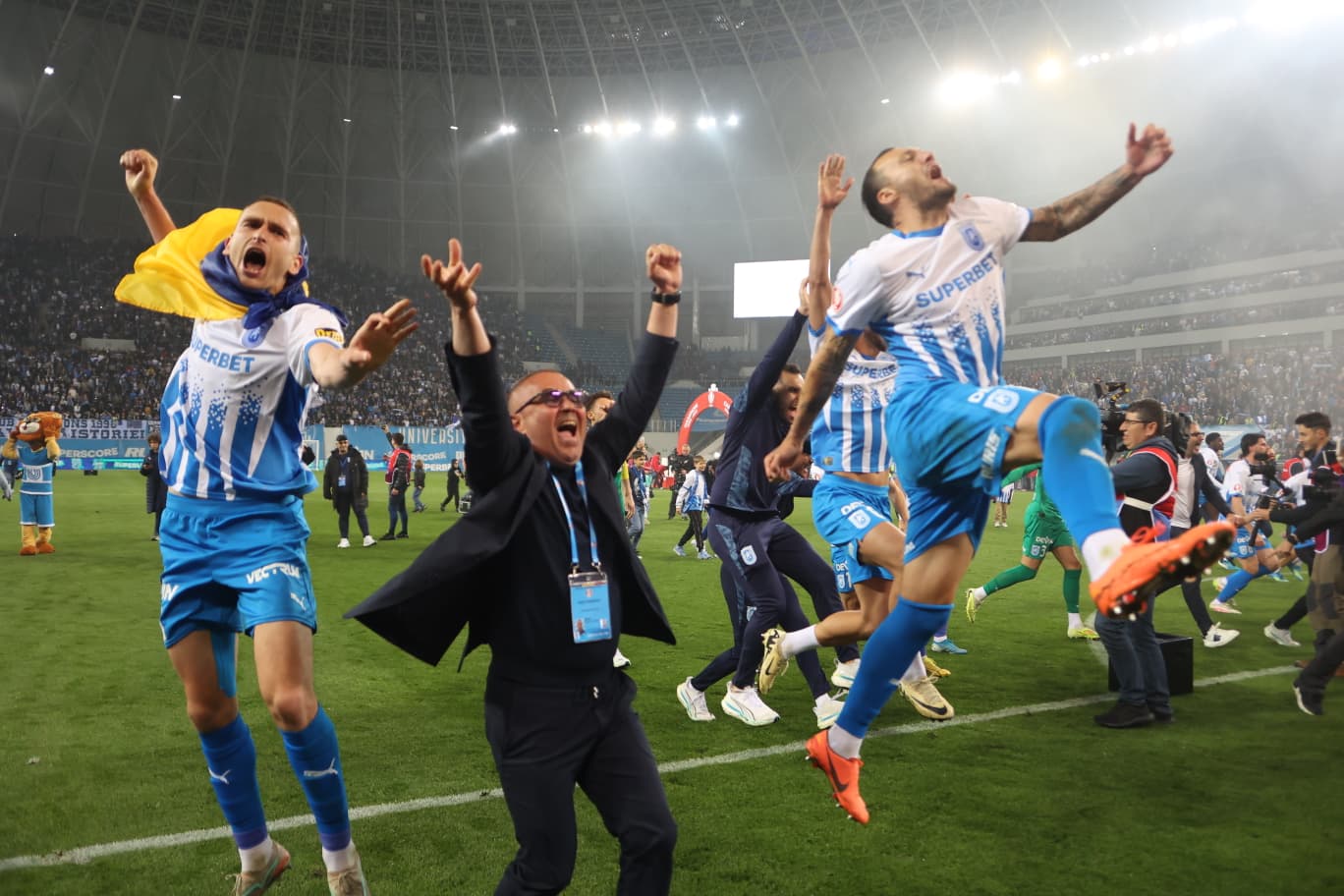 Universitatea Craiova sărbătoară triumful în Superliga