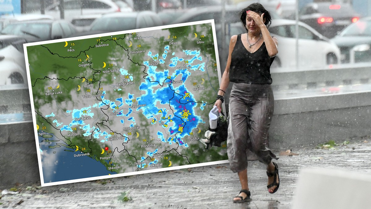 Furtunile violente se așteaptă în Serbia, înainte de caldura iunii