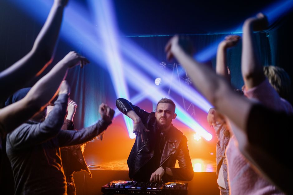 Club Sava Banja Luka interior dance floor lights