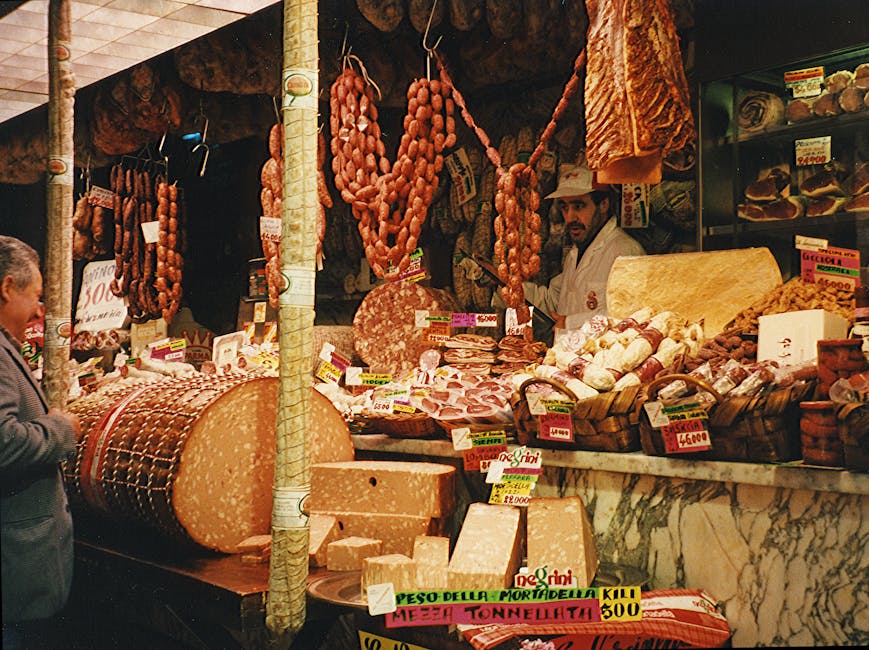 Budva Market Montenegro fresh produce cheese cured meats