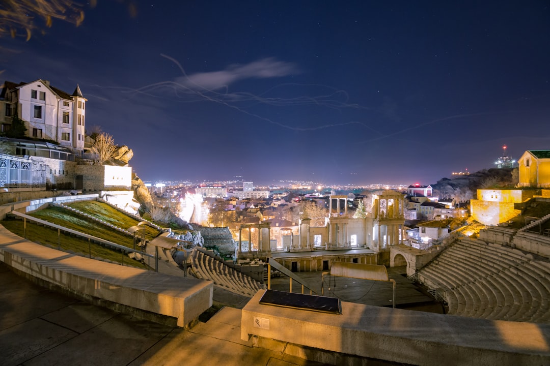 Kapeliya Street Plovdiv Bulgaria nightlife bars outdoor seating evening