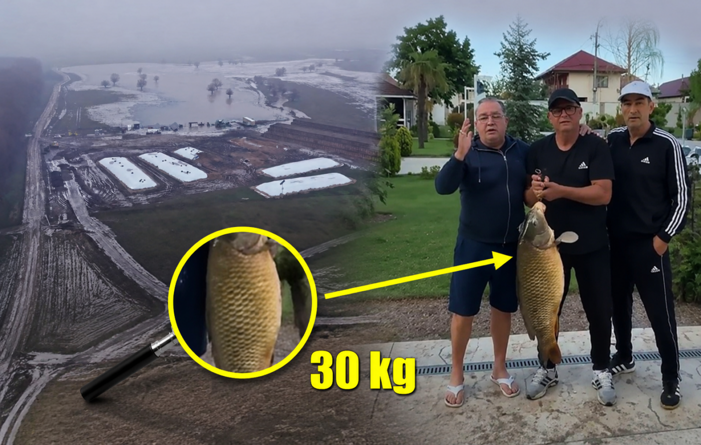 Gigi Nețoiu și Victor Pițurcă prind un crap de 30 kg: „Cel mai mare trofeu!”