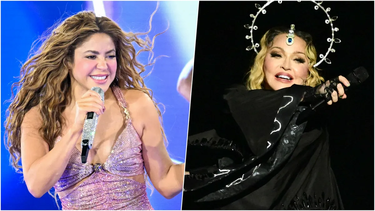 Shakira și Madonna la spectacolul de interval al meciului final al Campionatului Mondial
