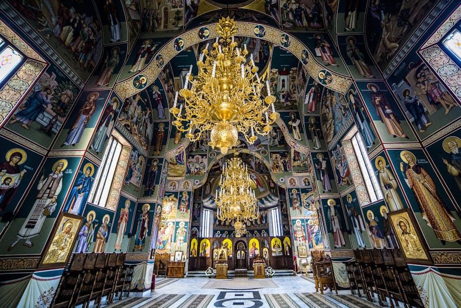 Rila Monastery Bulgaria colorful frescoes monastery complex
