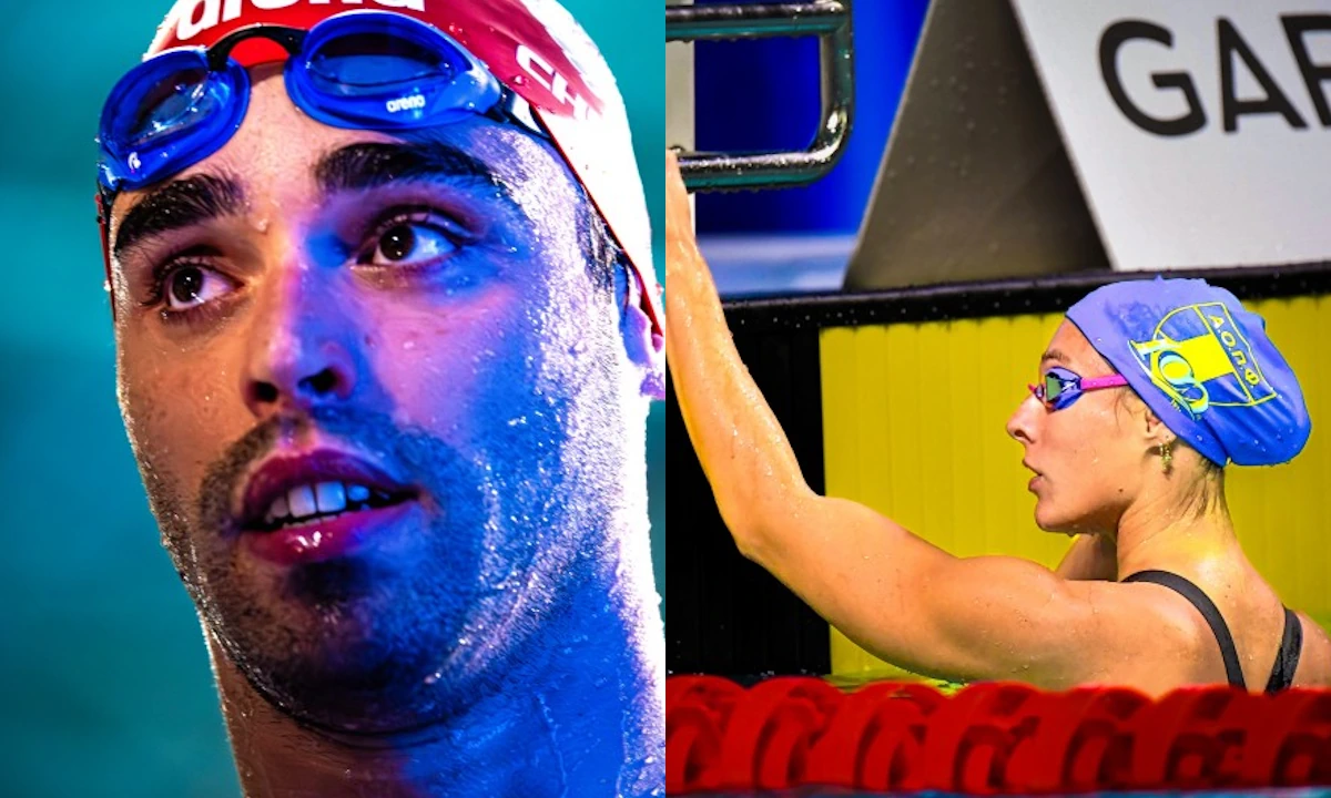 Apostol Christou și Nicol Maior la Vârf în Acropolis Swim Open
