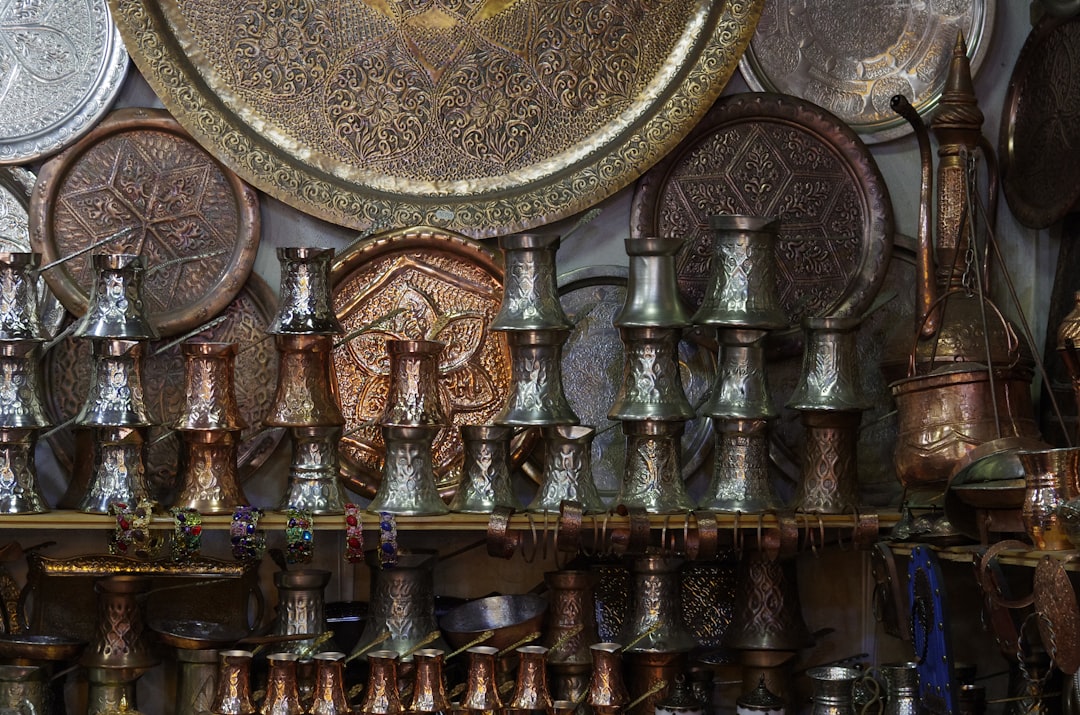 Copper Souq Sarajevo artisan hammering metal workshop interior