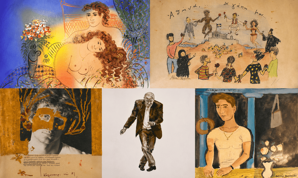 Expoziția de lucrări unice de artiști dedicate atletei greci Spiros Zachariopoulos