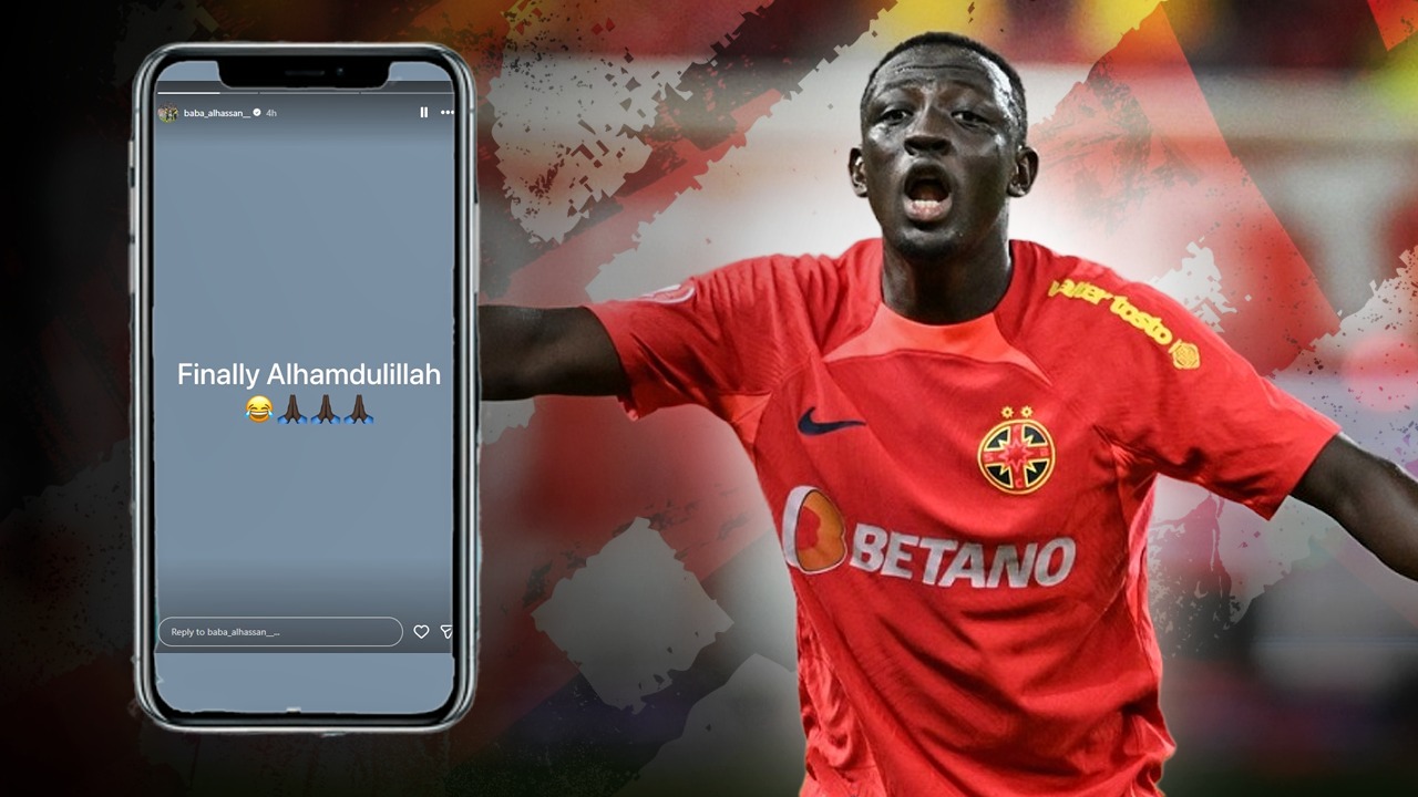 Baba Alhassan explică postarea de pe Instagram după plecare de la FCSB, în ajunul derby-ului cu Dinamo